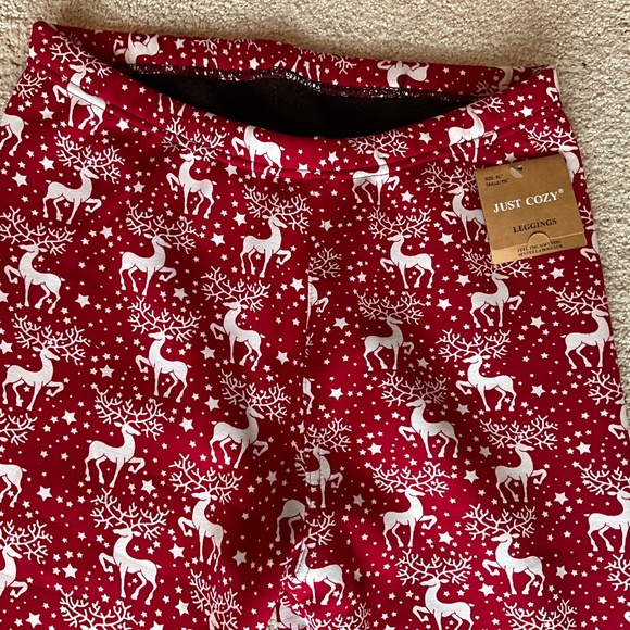 New Just Cozy Christmas Lined Leggings - Picture 1 of 4